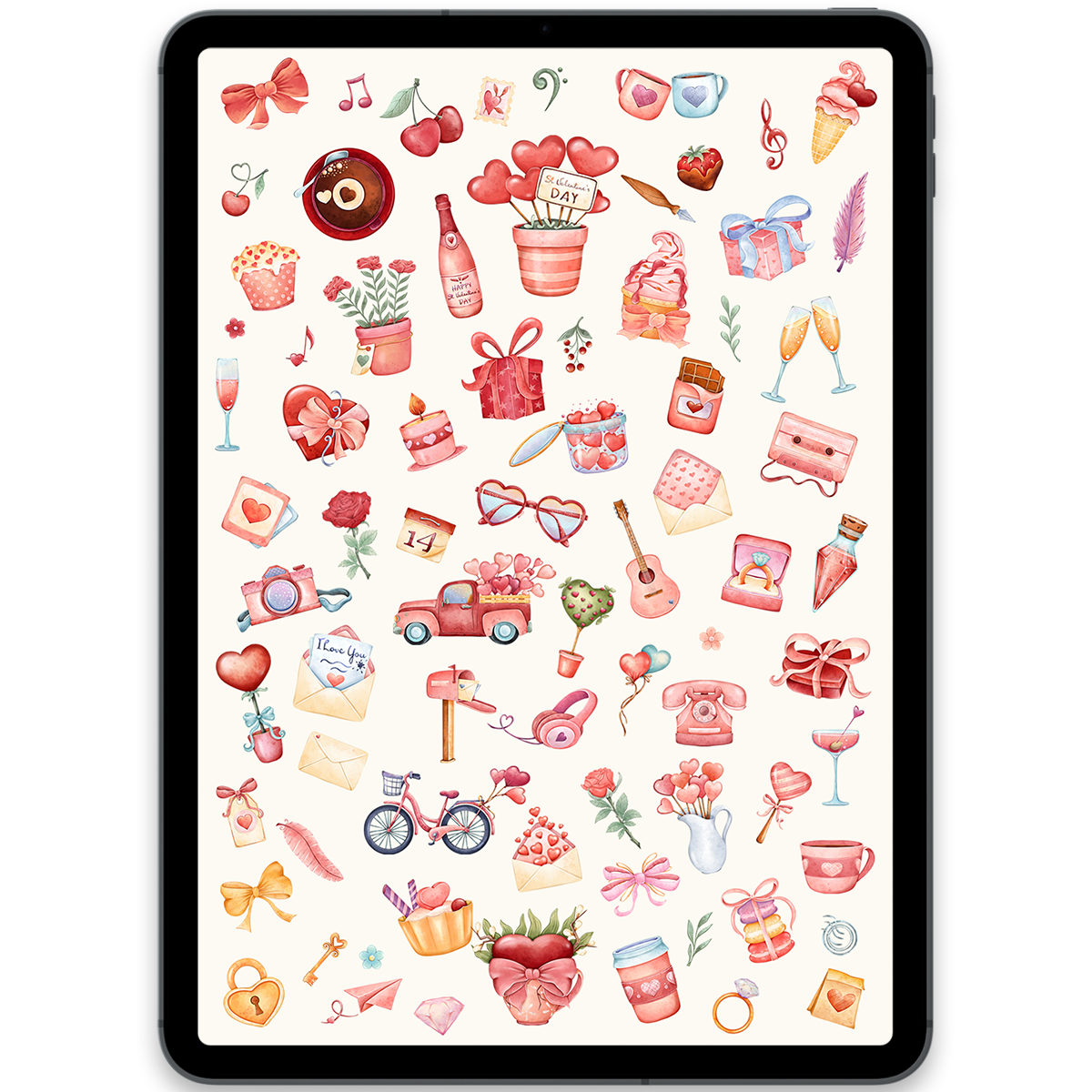 Bright Valentine's Day Stickers
