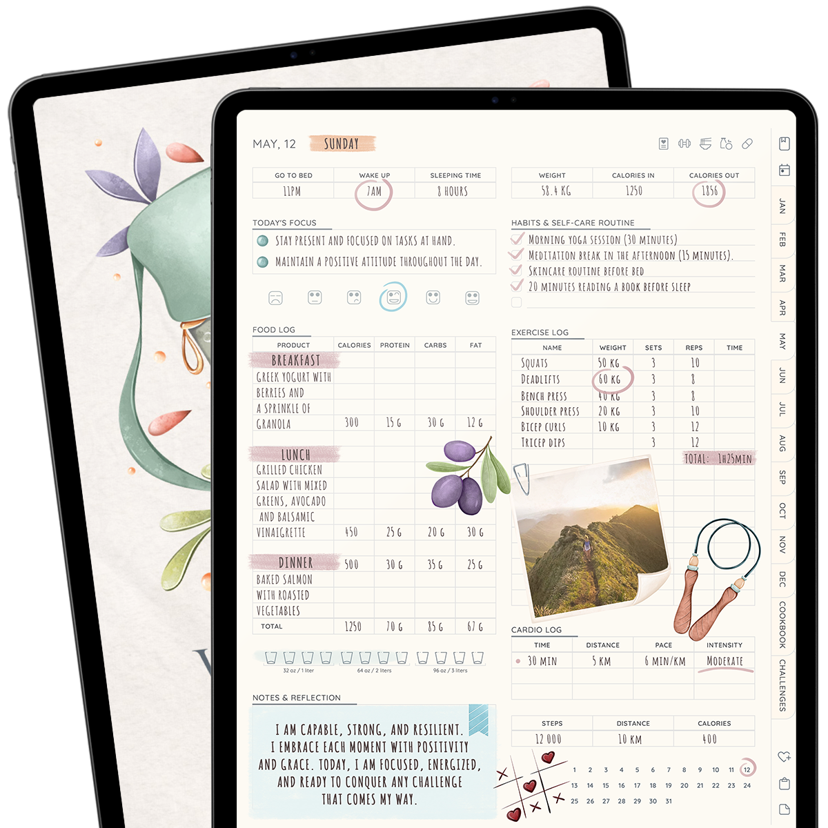 Wellness journal
