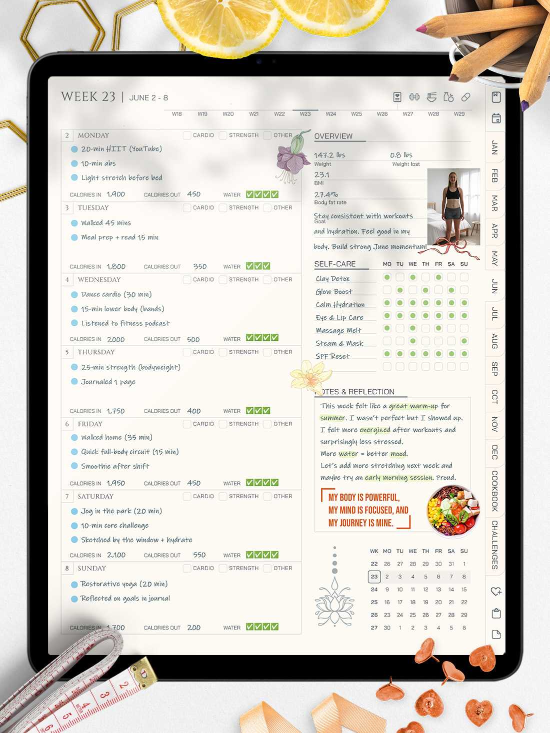 Fitness Planner 2026 preview