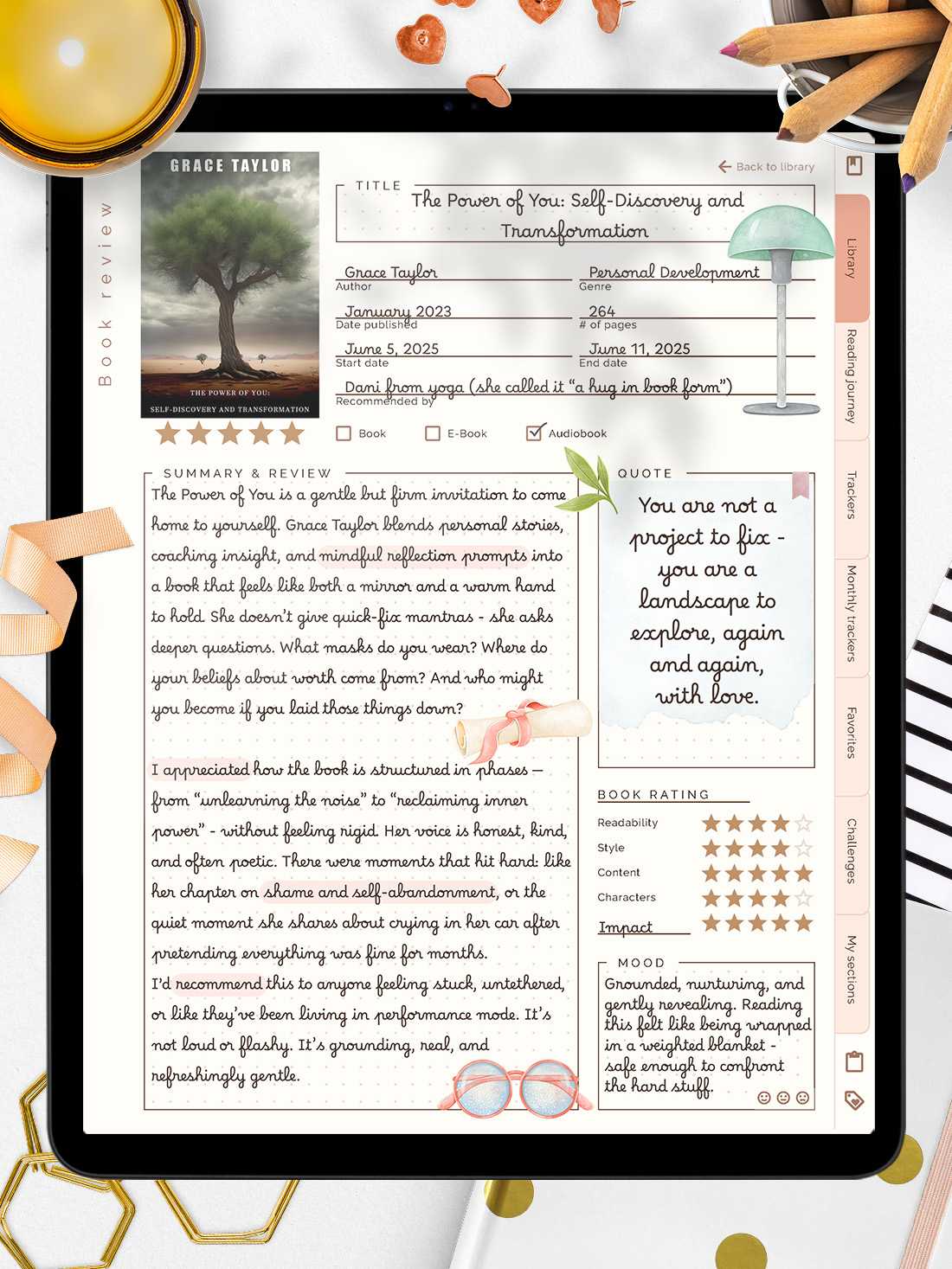 Reading Journal preview